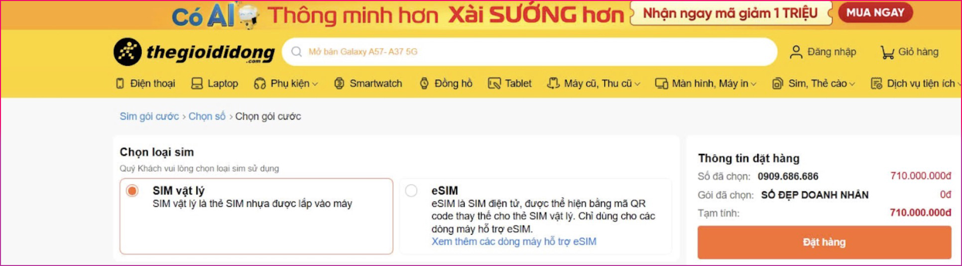 Nằm nhà mua SIM, ship tận nơi, cái gì khó đã có TGDĐ lo! Nằm nhà mua SIM, ship tận nơi, cái gì khó đã có TGDĐ lo!