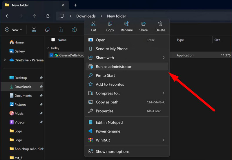 Mở file .exe, chọn thư mục, ưu tiên ổ SSD