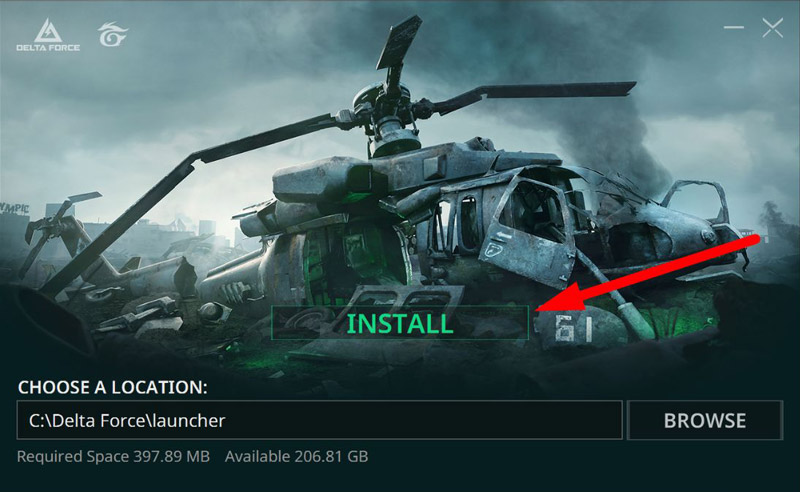 Nhấn Install để bắt đầu cài đặt game