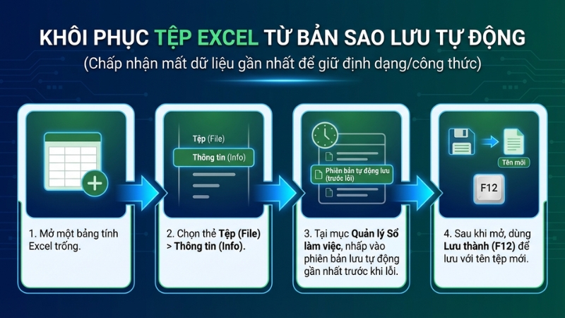 Kh&ocirc;i phục từ bản sao lưu gần nhất (AutoRecover)
