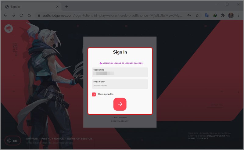 Nhập tên đăng nhập và mật khẩu