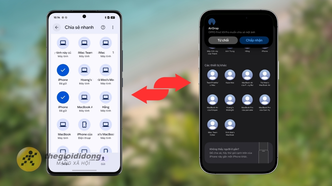 Cách airdrop từ OPPO sang iPhone và MacBook Cách airdrop từ OPPO sang iPhone và MacBook