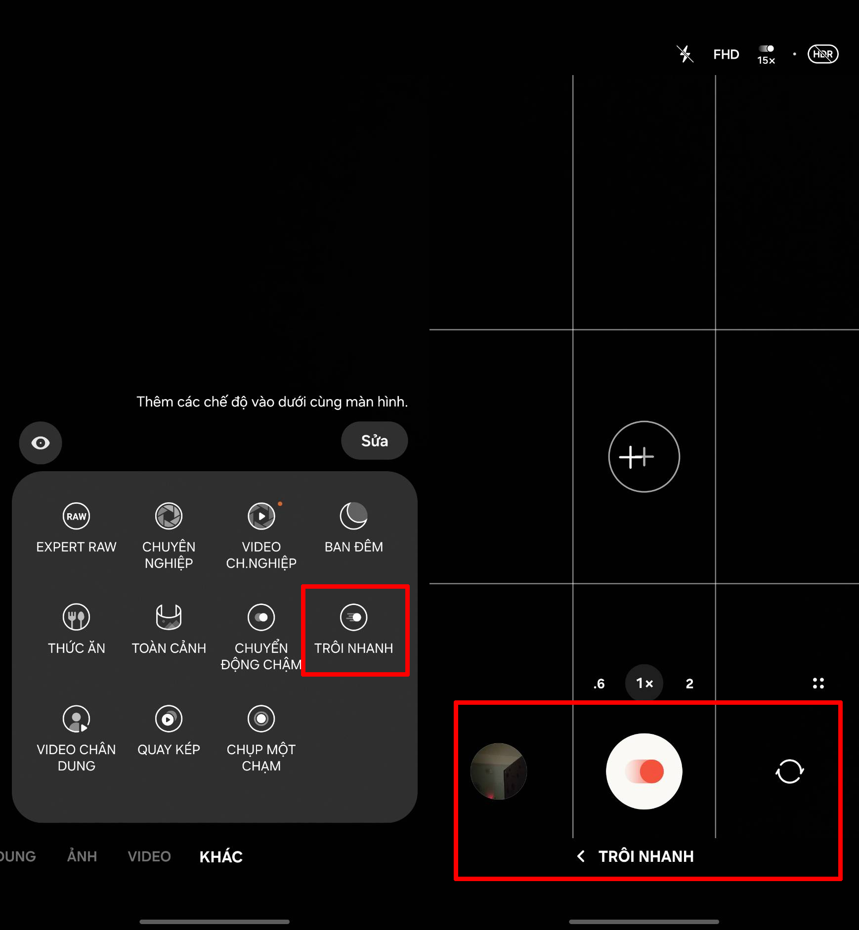 Cách quay time lapse trên Samsung