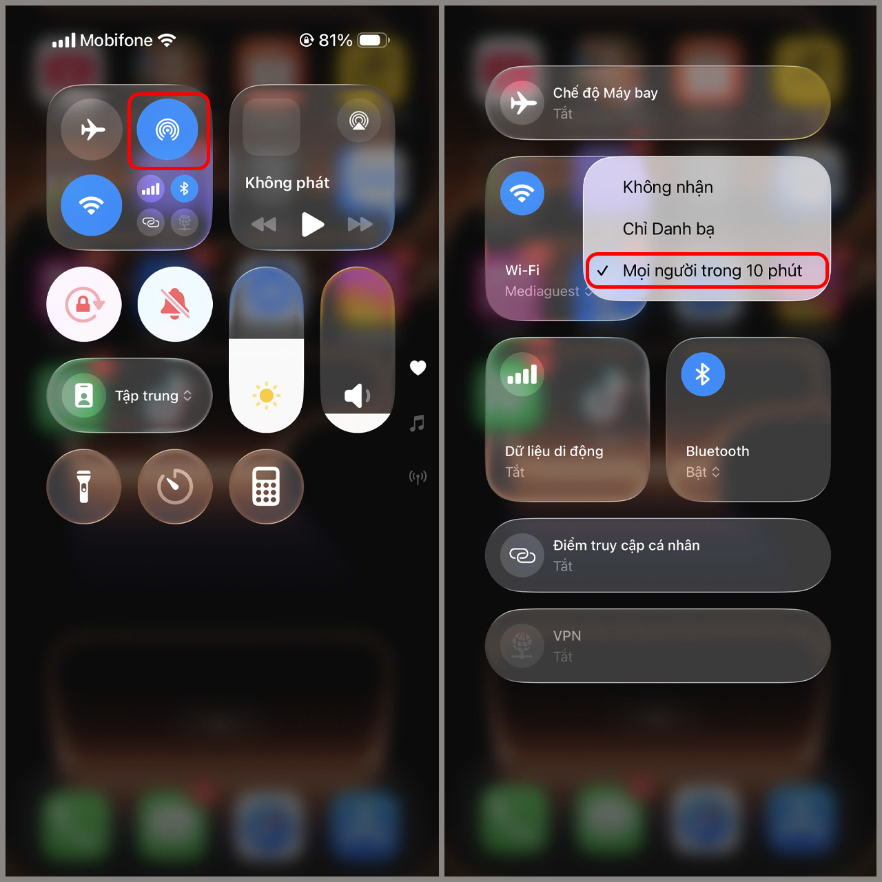Cách AirDrop từ iPhone sang OPPO