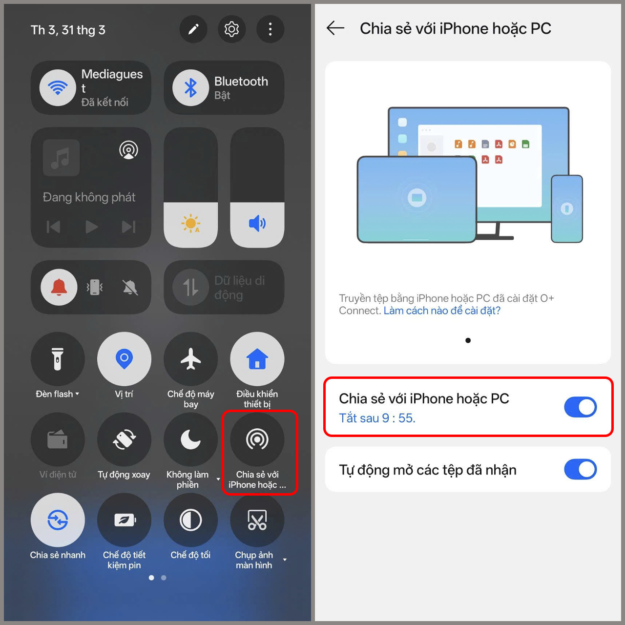 Cách AirDrop từ iPhone sang OPPO