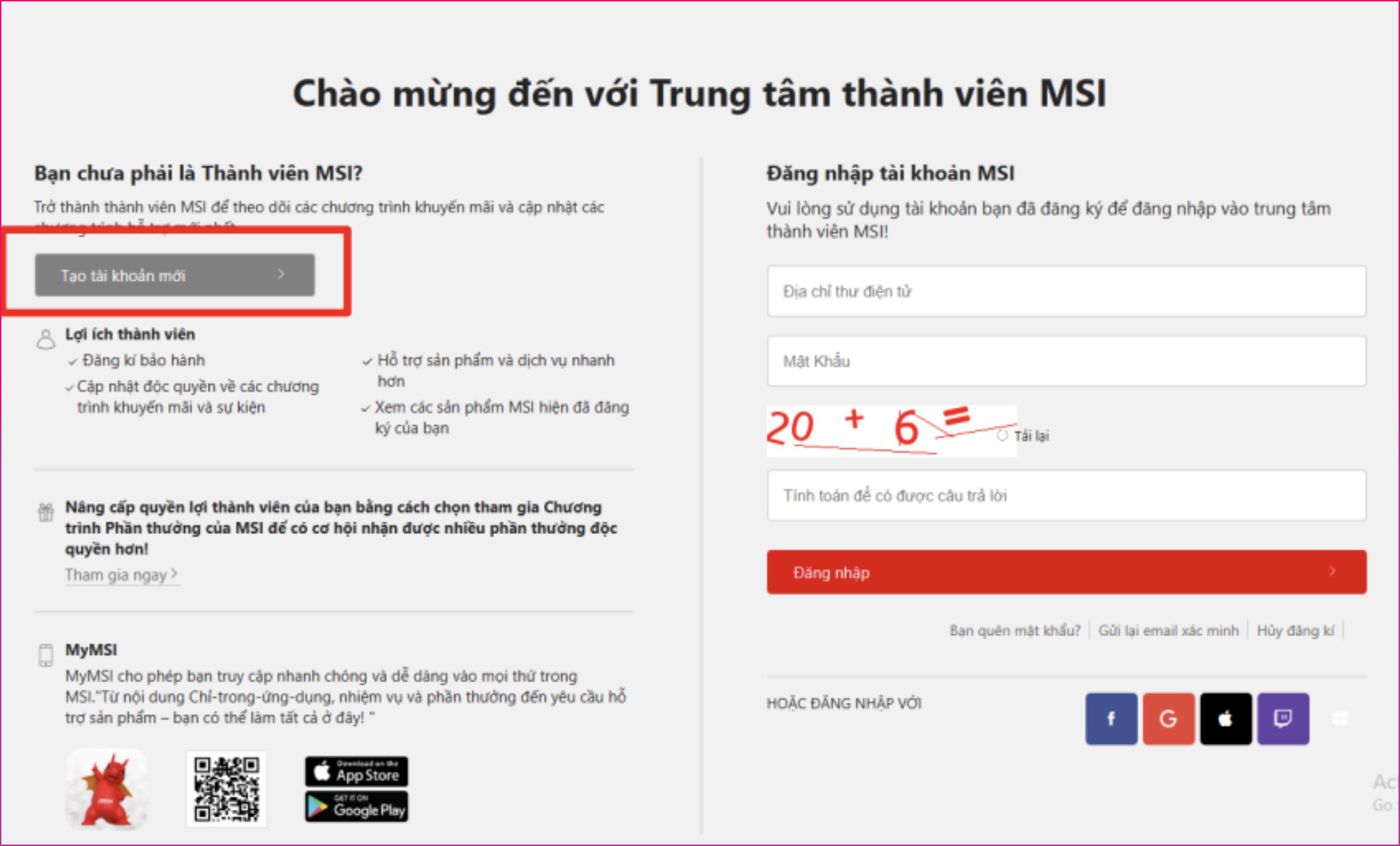 Cách thức nhận quà