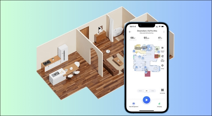 Ứng dụng cho phép robot quét và tạo bản đồ chi tiết ngôi nhà của bạn, thậm chí hỗ trợ bản đồ nhiều tầng