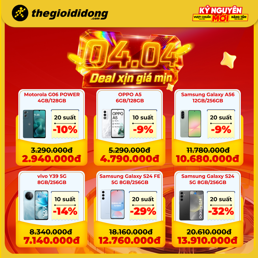 Bùng nổ 4/4: Chơi minigame nhận voucher đến 1 triệu, nhiều sản phẩm công nghệ đua nhau giảm sốc