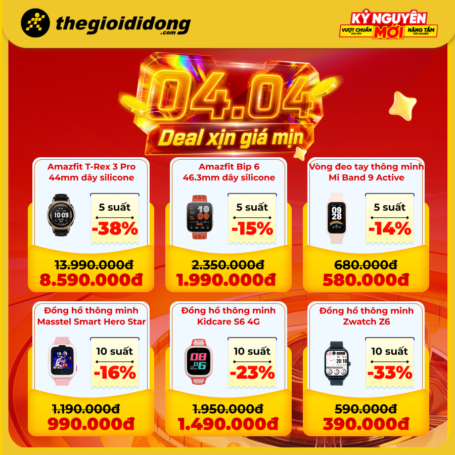 Bùng nổ 4/4: Chơi minigame nhận voucher đến 1 triệu, nhiều sản phẩm công nghệ đua nhau giảm sốc