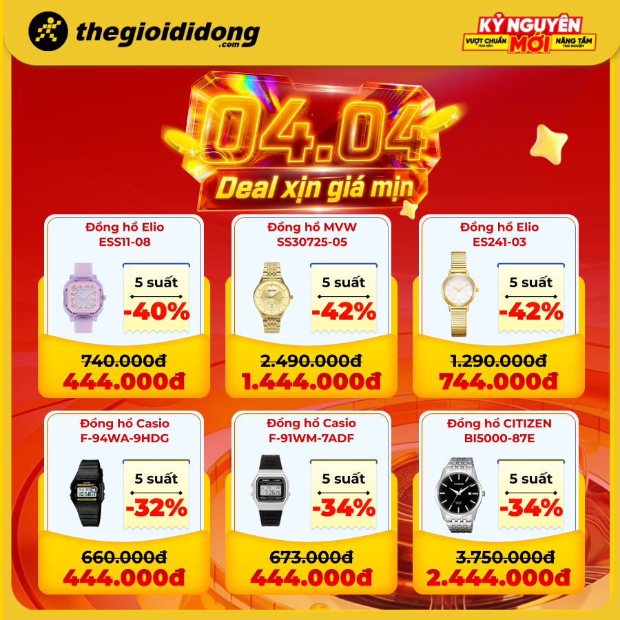 Bùng nổ 4/4: Chơi minigame nhận voucher đến 1 triệu, nhiều sản phẩm công nghệ đua nhau giảm sốc