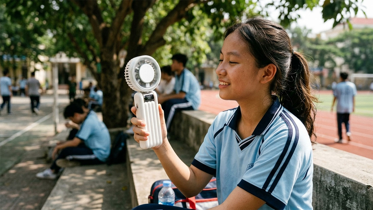 Quạt cầm tay AVA+ JF-312 dung lượng pin lớn