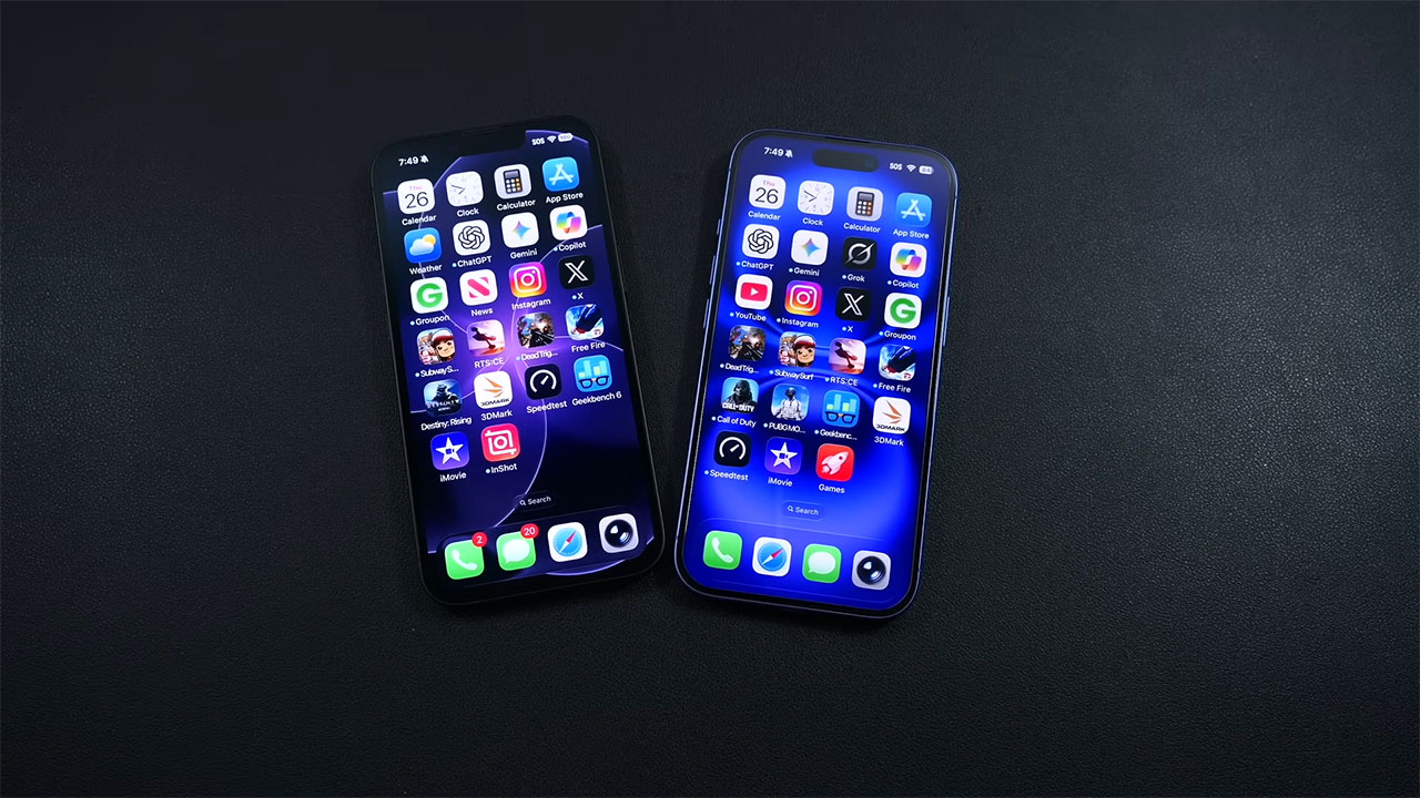 So sánh iPhone 17e và iPhone 16 Thiết kế và màn hình