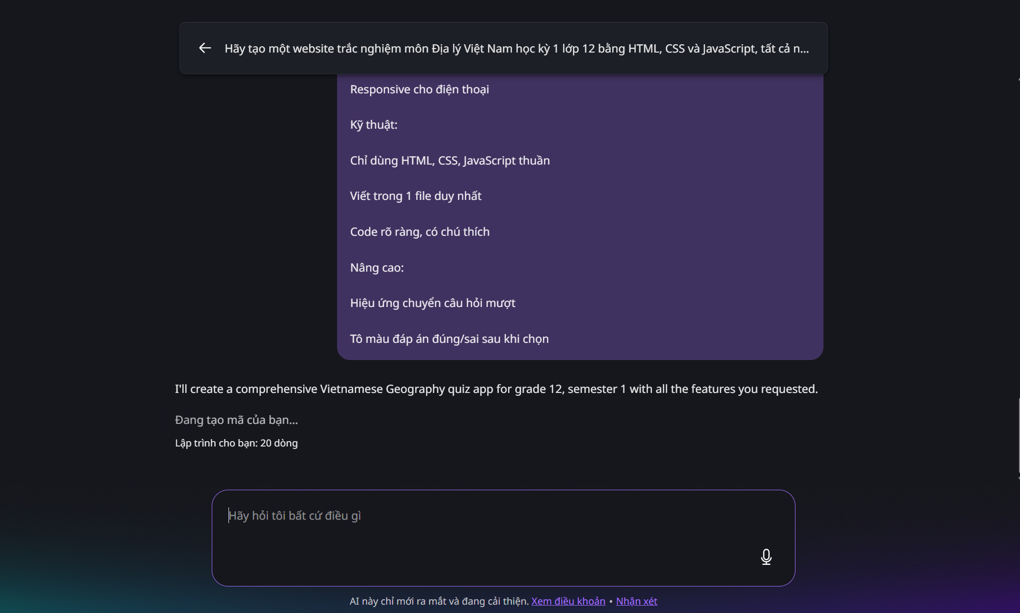 Cách tạo website trắc nghiệm bằng Canva AI