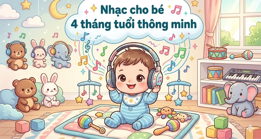 Nhạc cho bé 4 tháng tuổi thông minh Nhạc cho bé 4 tháng tuổi thông minh