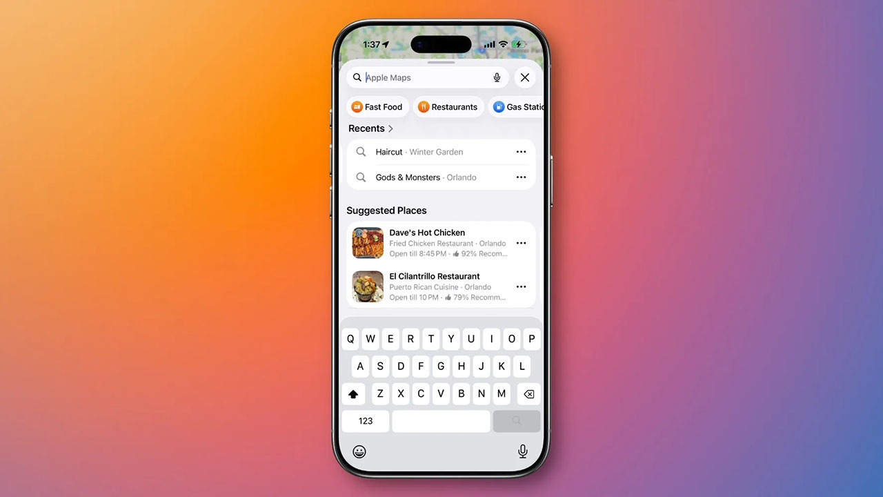 Apple Maps Suggested Places