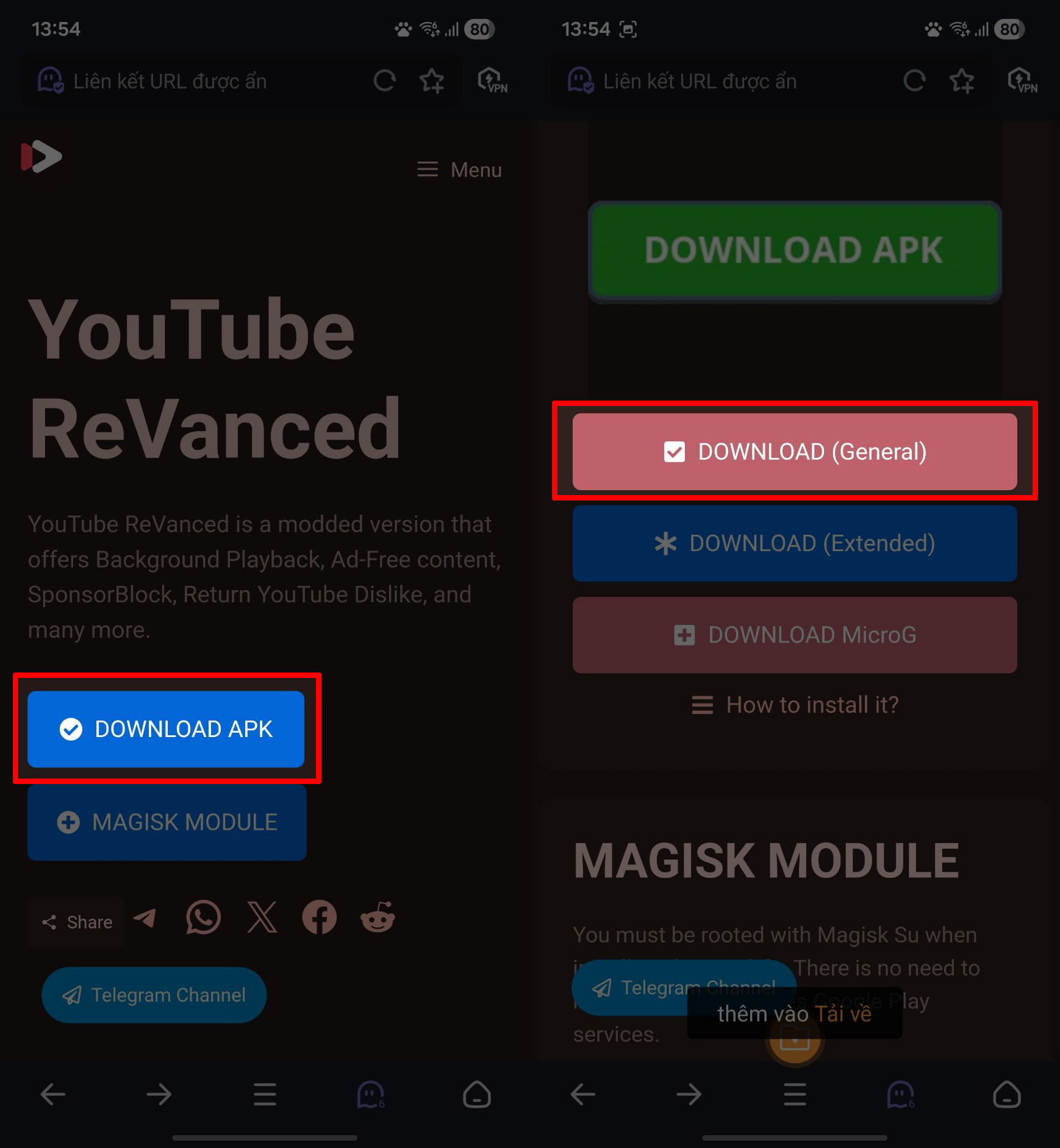 Cách tải YouTube ReVanced 20.40.45