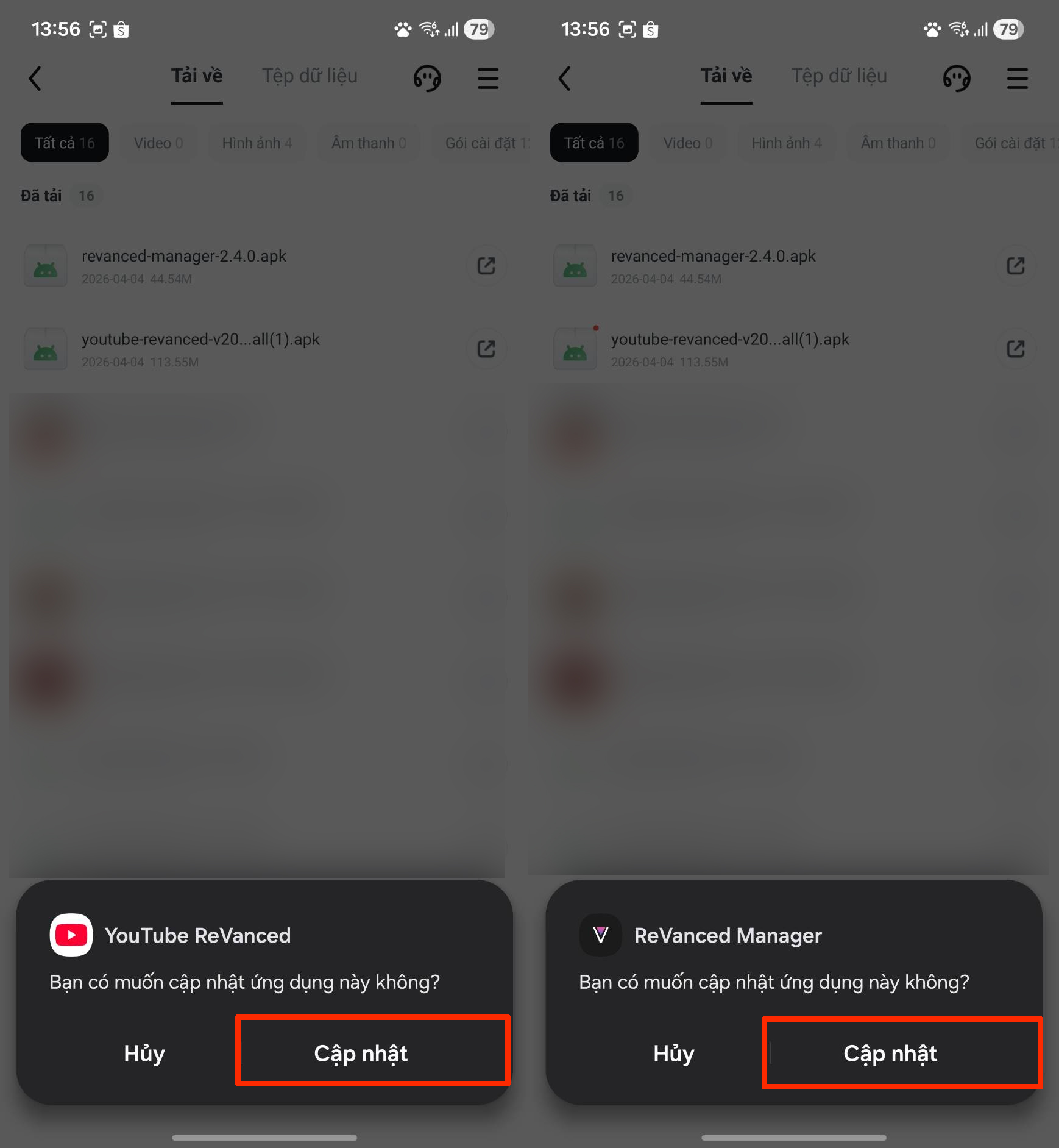 Cách tải YouTube ReVanced 20.40.45