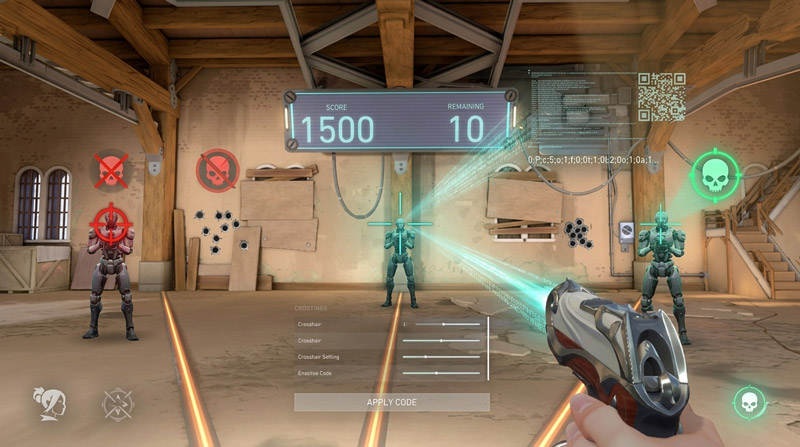 Dùng code tâm tối ưu giúp ngắm nhanh, bắn chuẩn, tăng tỷ lệ headshot