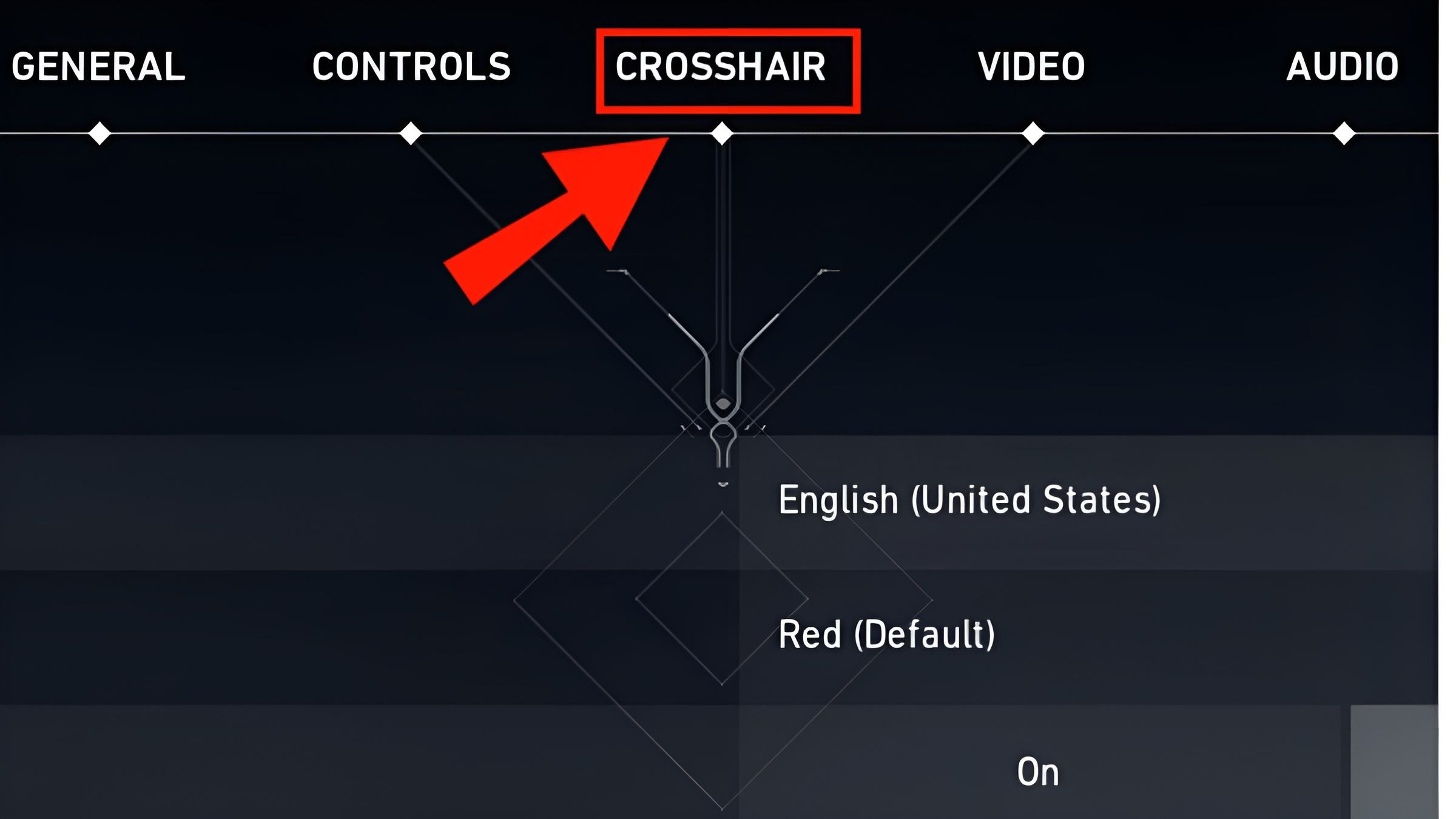 Mở mục Crosshair để xem toàn bộ thiết lập tâm ngắm