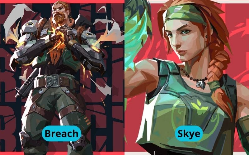 Initiator – Breach, Skye: Mở giao tranh tốt, làm choáng, hỗ trợ đẩy site cực mạnh