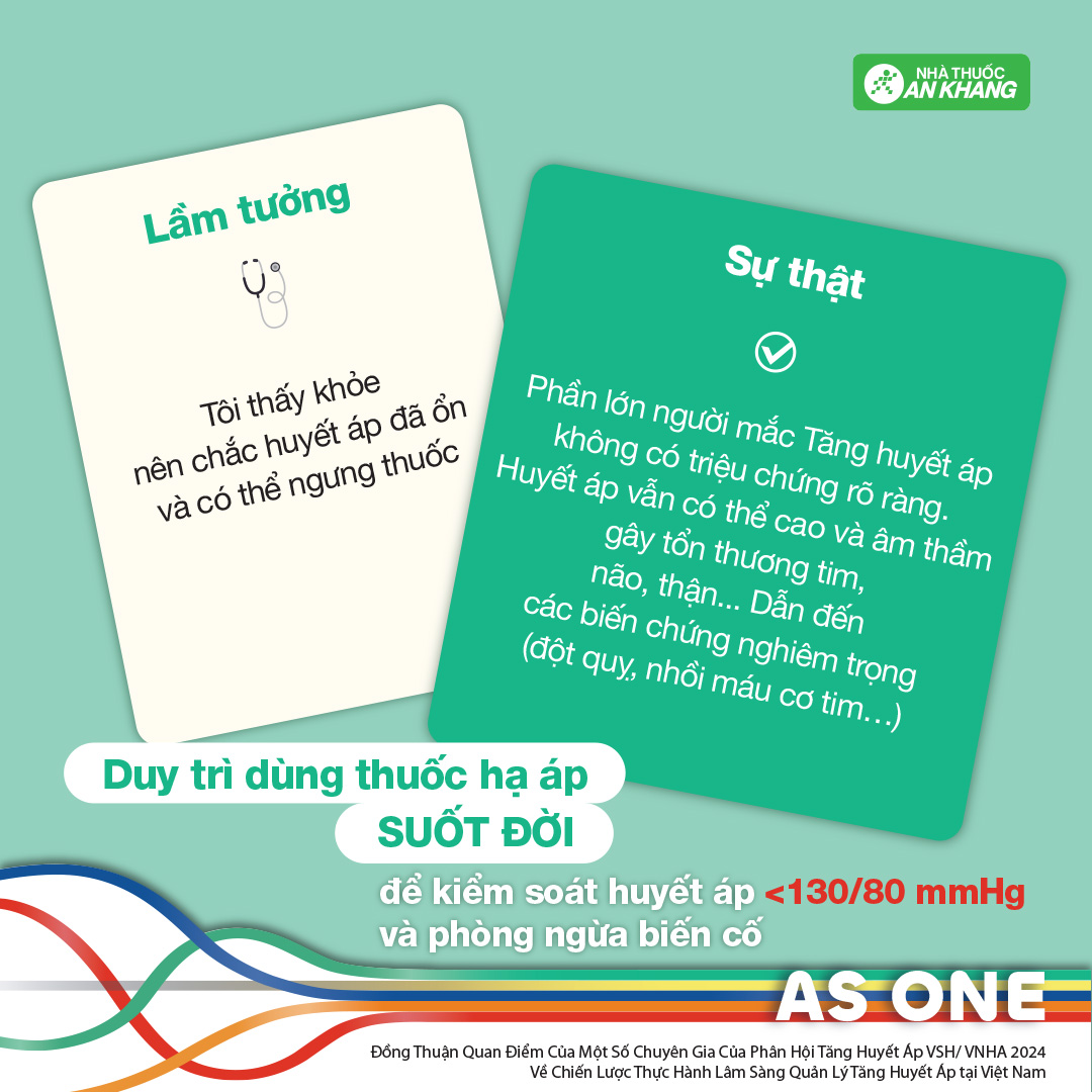 Huyết &aacute;p ổn định thường l&agrave; nhờ thuốc đang kiểm so&aacute;t tốt, kh&ocirc;ng đồng nghĩa với việc bệnh đ&atilde; khỏi