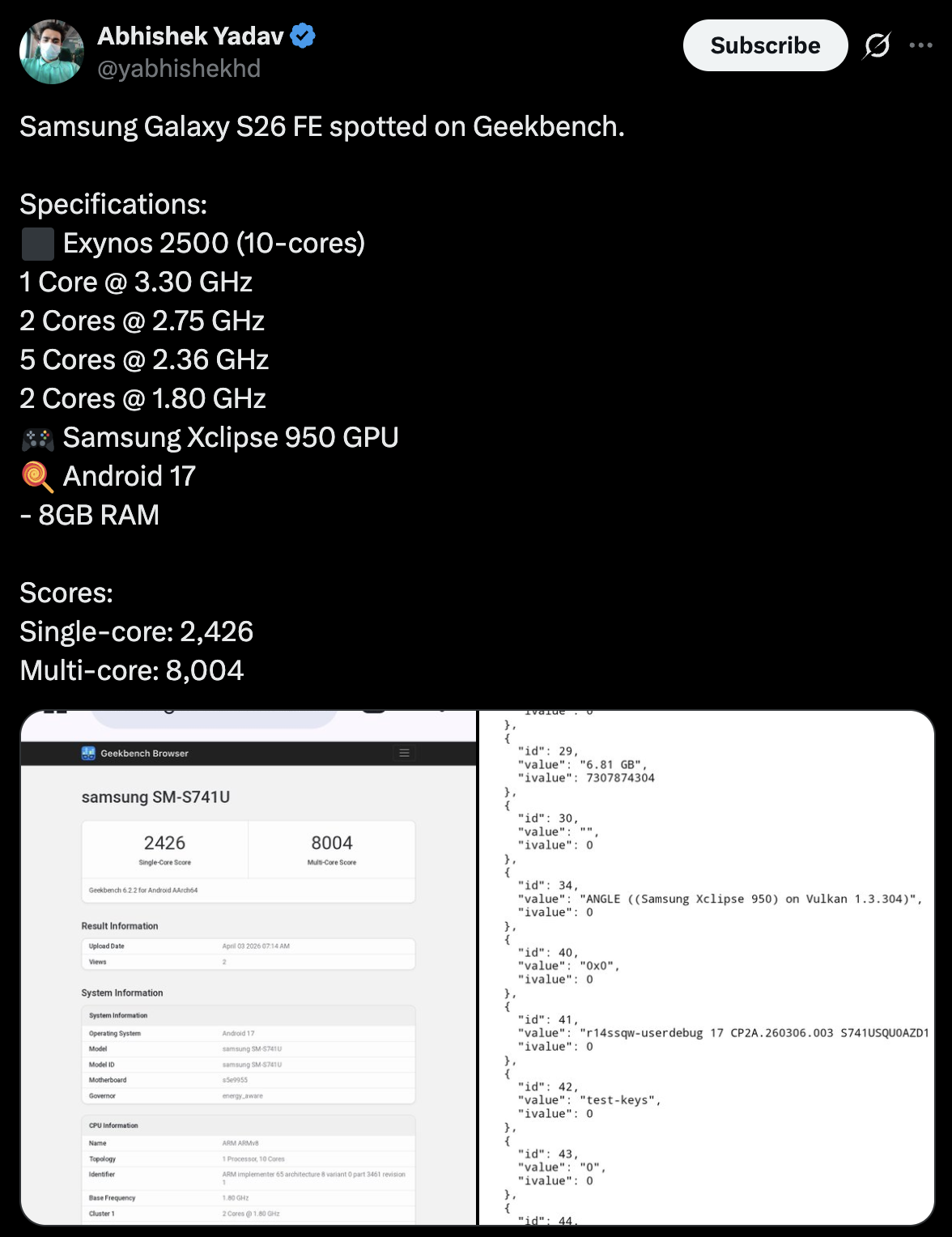 Samsung Galaxy S26 FE