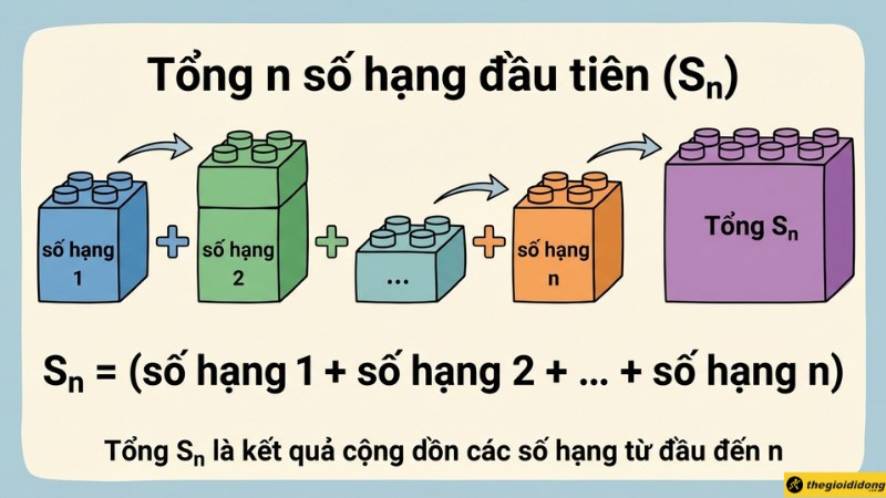 C&ocirc;ng thức t&iacute;nh tổng cấp số nh&acirc;n 