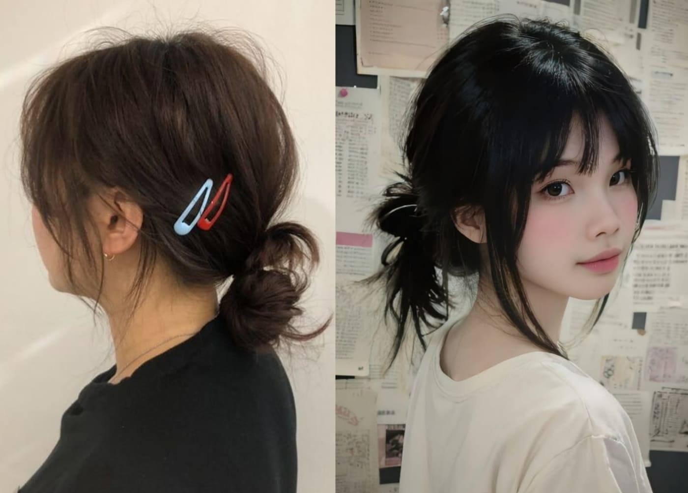 Kiểu tóc búi thấp thanh lịch