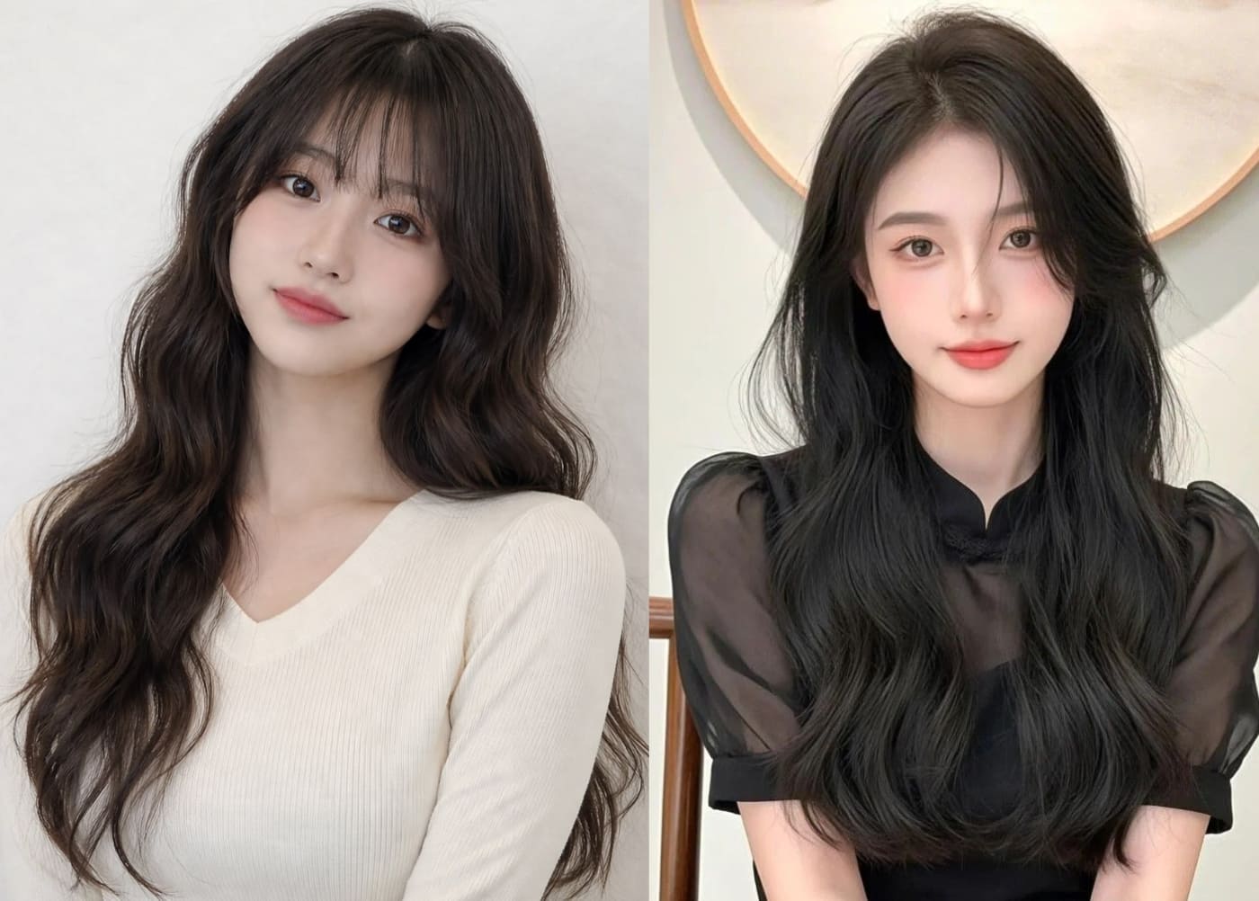 Kiểu tóc uốn xoăn sóng lơi tự nhiên