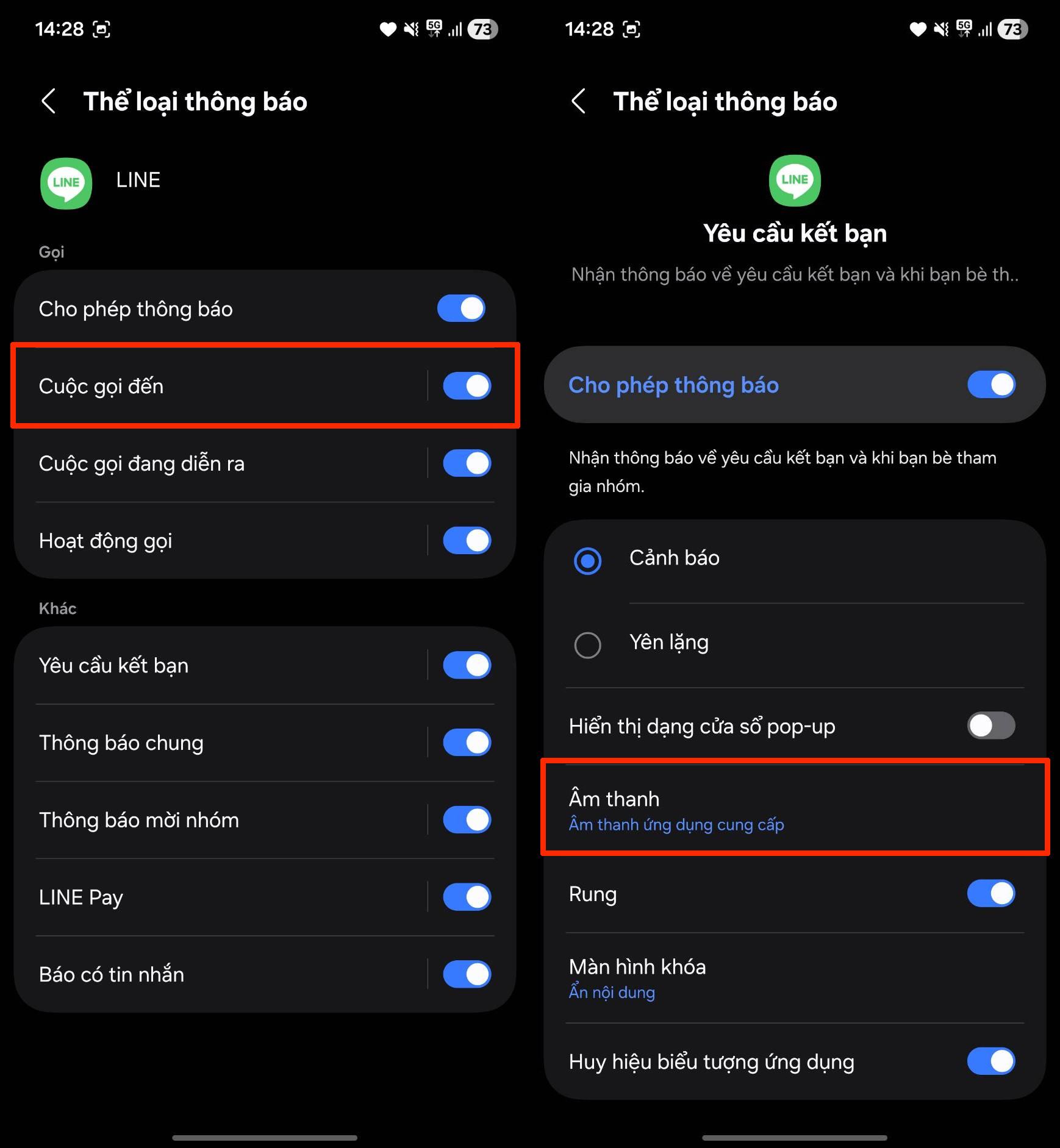 Cách cài âm thông báo cho từng ứng dụng samsung