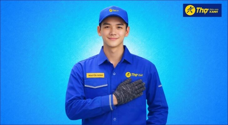 Khi dùng dịch vụ tại Thợ Điện máy XANH đảm bảo luôn làm khách hàng vui vẻ hài lòng