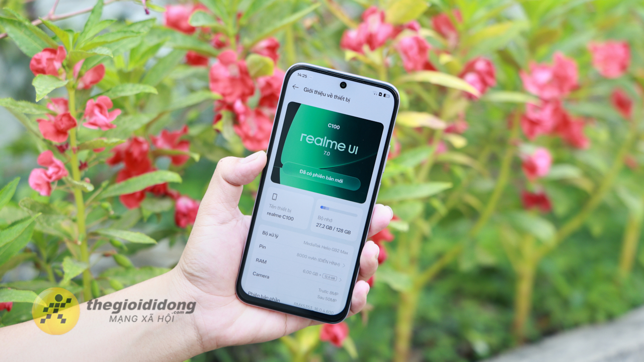 Trên tay realme C100: Giá niêm yết 7.69 triệu với chip Helio G92 Max