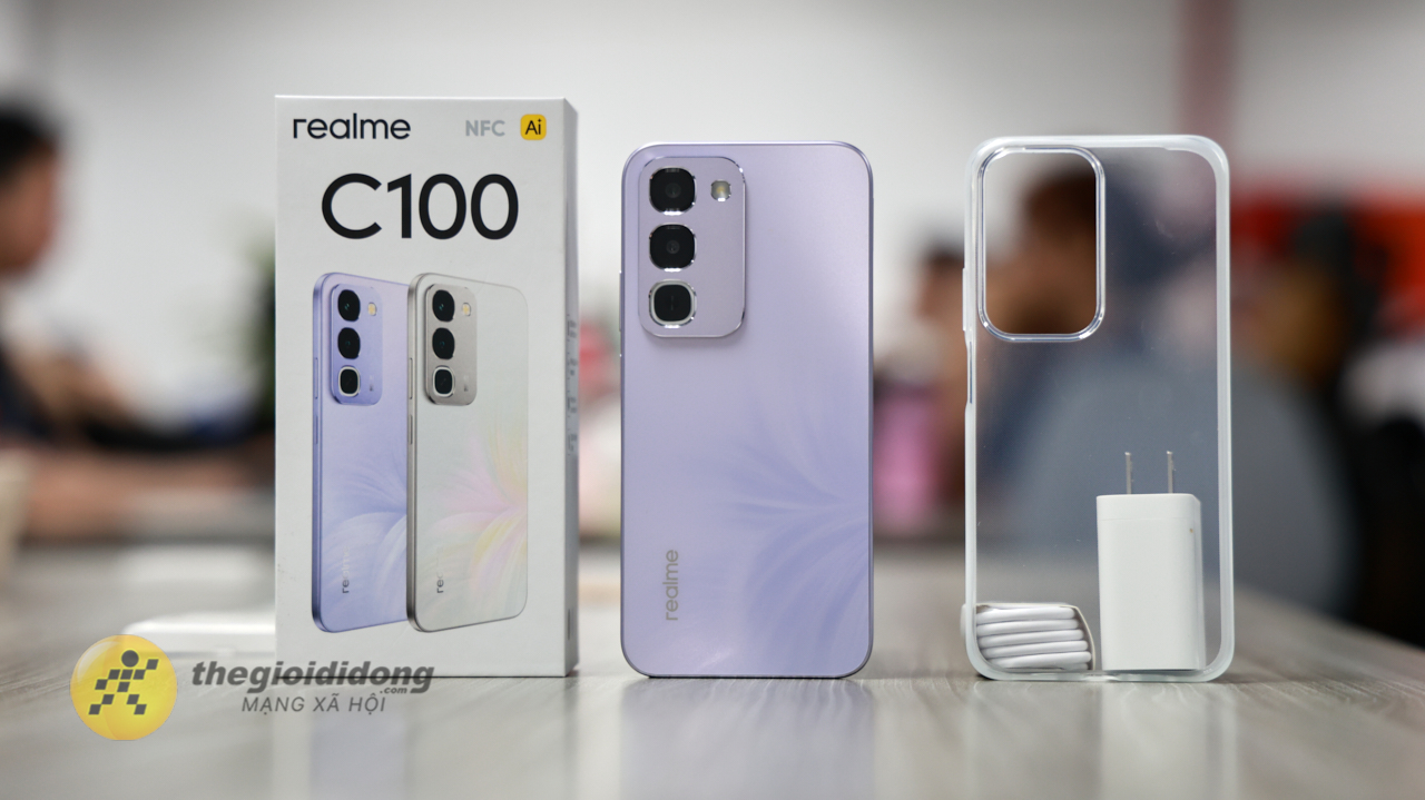 Trên tay realme C100: Giá niêm yết 7.69 triệu với chip Helio G92 Max
