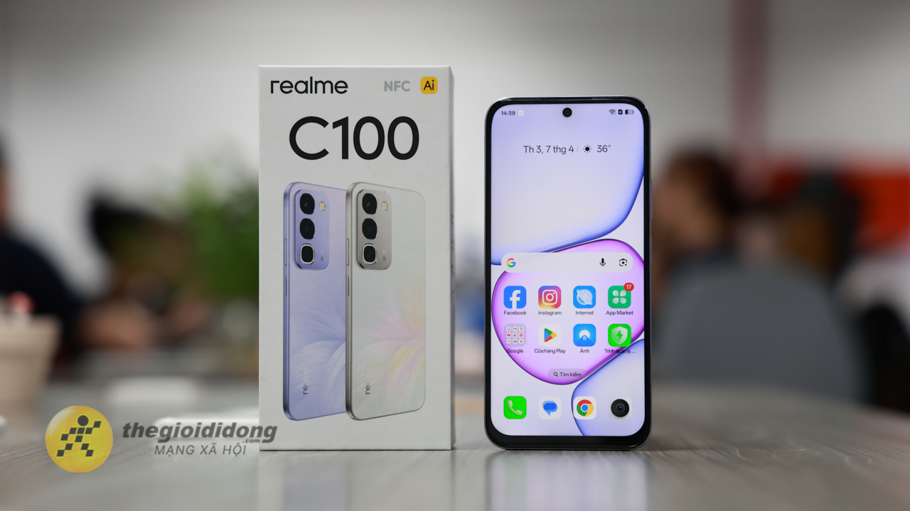Trên tay realme C100: Giá niêm yết 7.69 triệu với chip Helio G92 Max