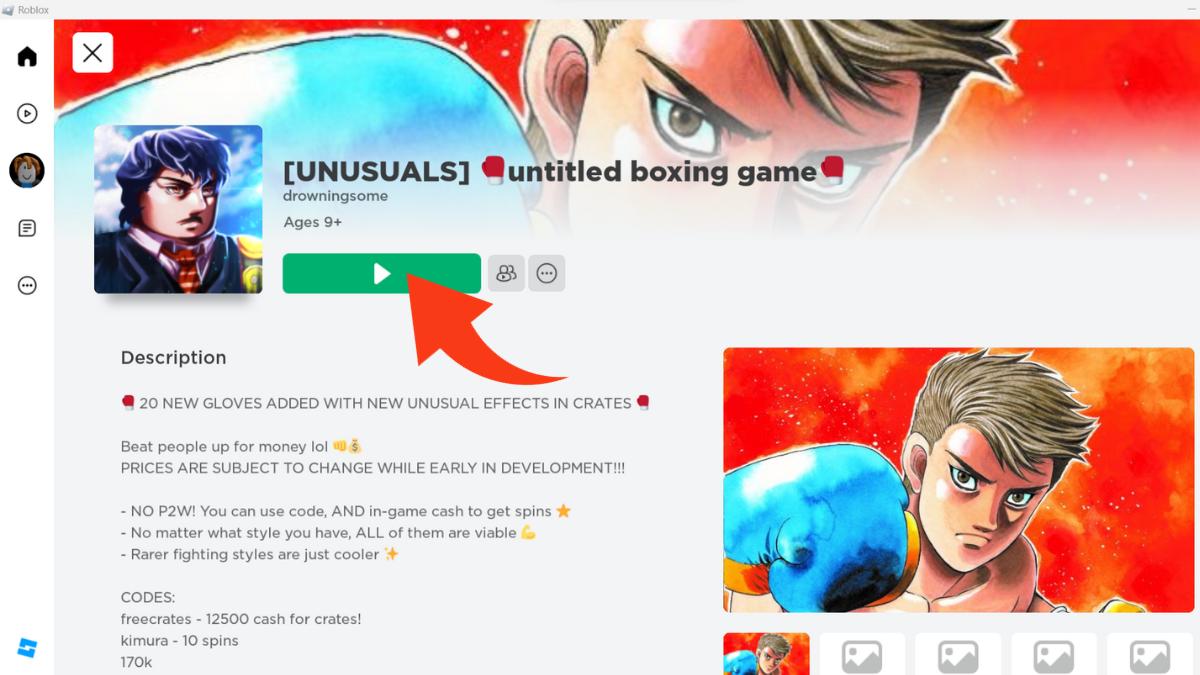 Mở Roblox, tìm và truy cập game cần chơi ngay