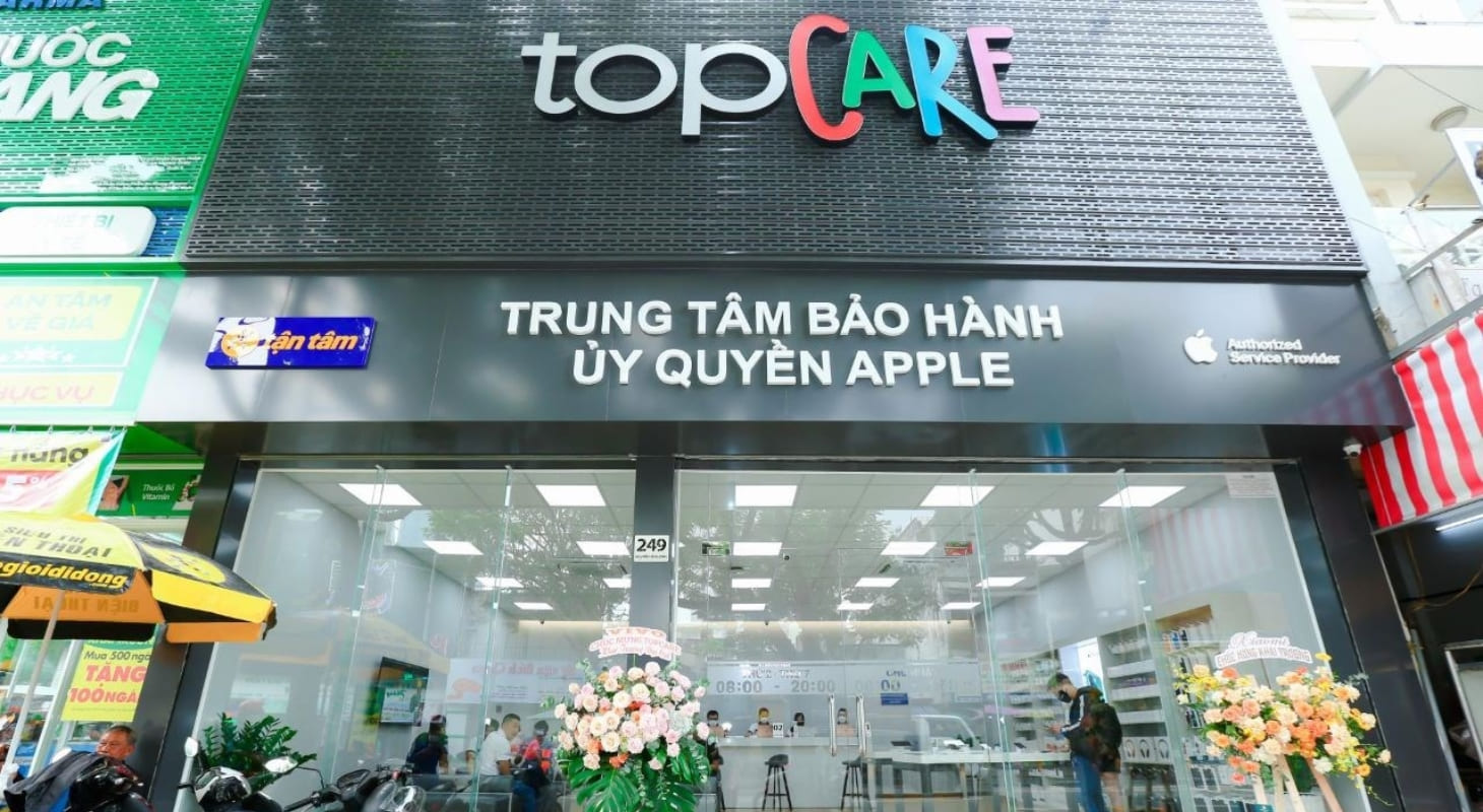 TopCare là một trong những trung tâm bảo hành ủy quyền bởi Apple