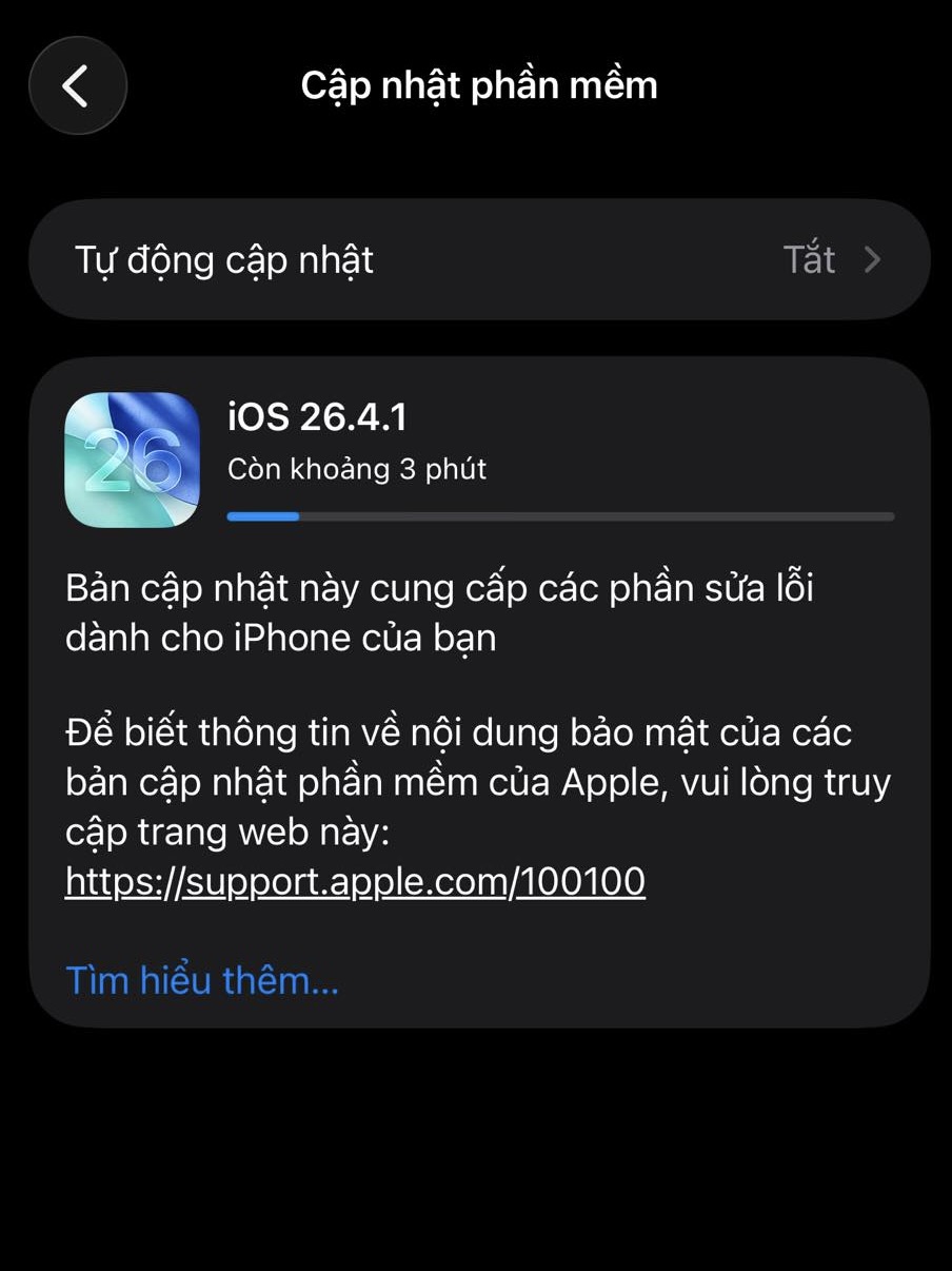 iOS 26.4.1 iOS 26.4.1