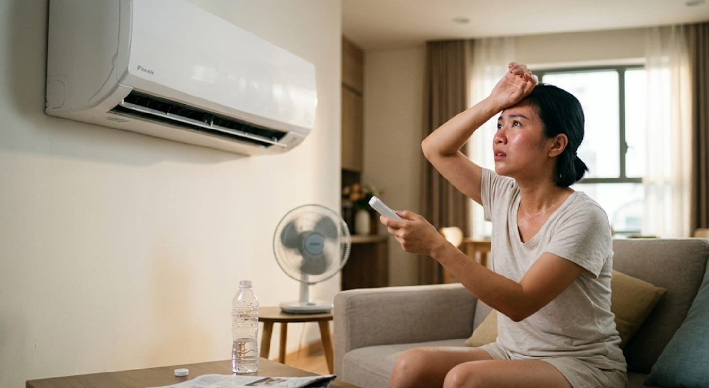 Máy lạnh không lạnh dù đã hạ nhiệt độ là một trong những dấu hiệu cần phải vệ sinh máy lạnh ngay