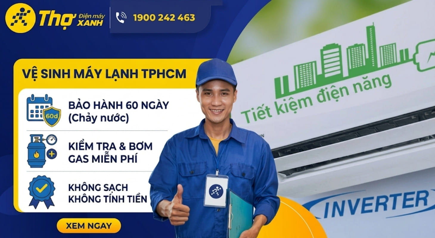 Dịch vụ vệ sinh điều hòa Hà Nội của Thợ Điện máy XANH mang lại nhiều lợi ích hấp dẫn