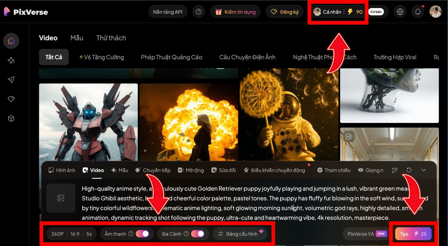 Điều chỉnh thông số chất lượng video Điều chỉnh thông số chất lượng video