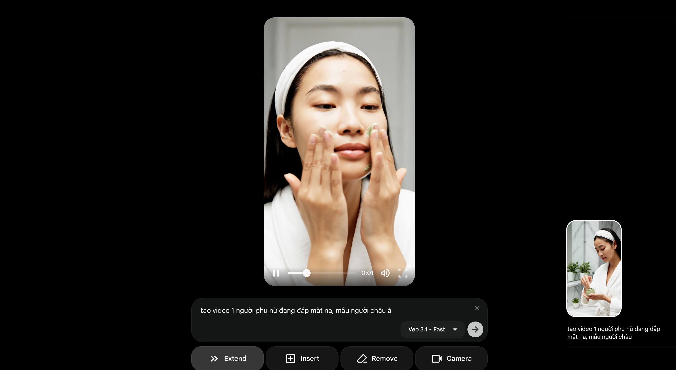 Video được tạo nhanh chỉ từ 1 prompt đơn giản