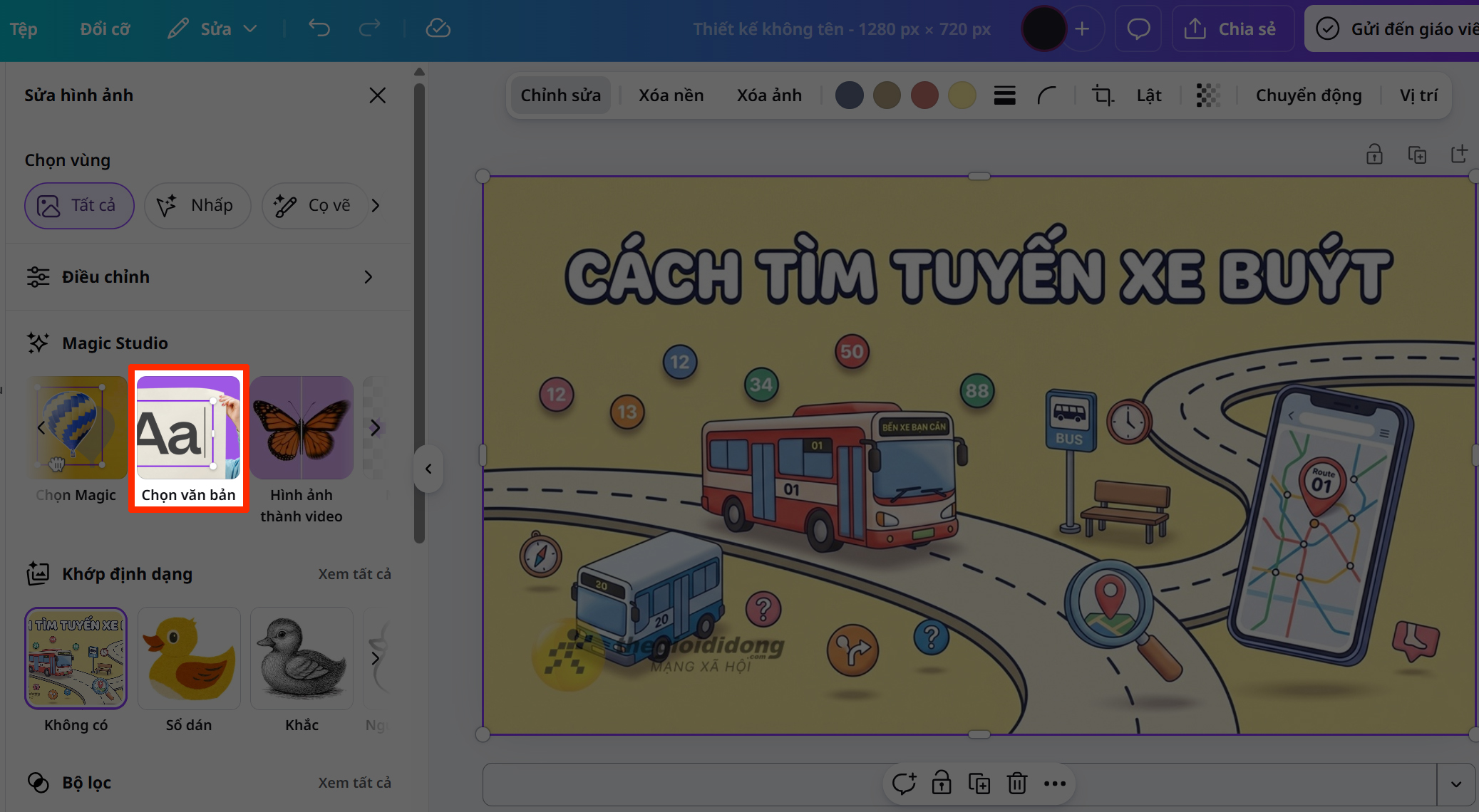 Cách tách chữ ra khỏi ảnh trong Canva Cách tách chữ ra khỏi ảnh trong Canva