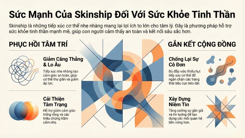 Những lợi &iacute;ch của skinship đối với sức khoẻ tinh thần