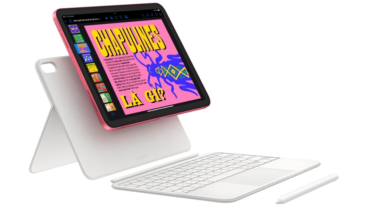 iPad 11 hỗ trợ Apple Pencil (USB-C) v&agrave; Magic Keyboard Folio