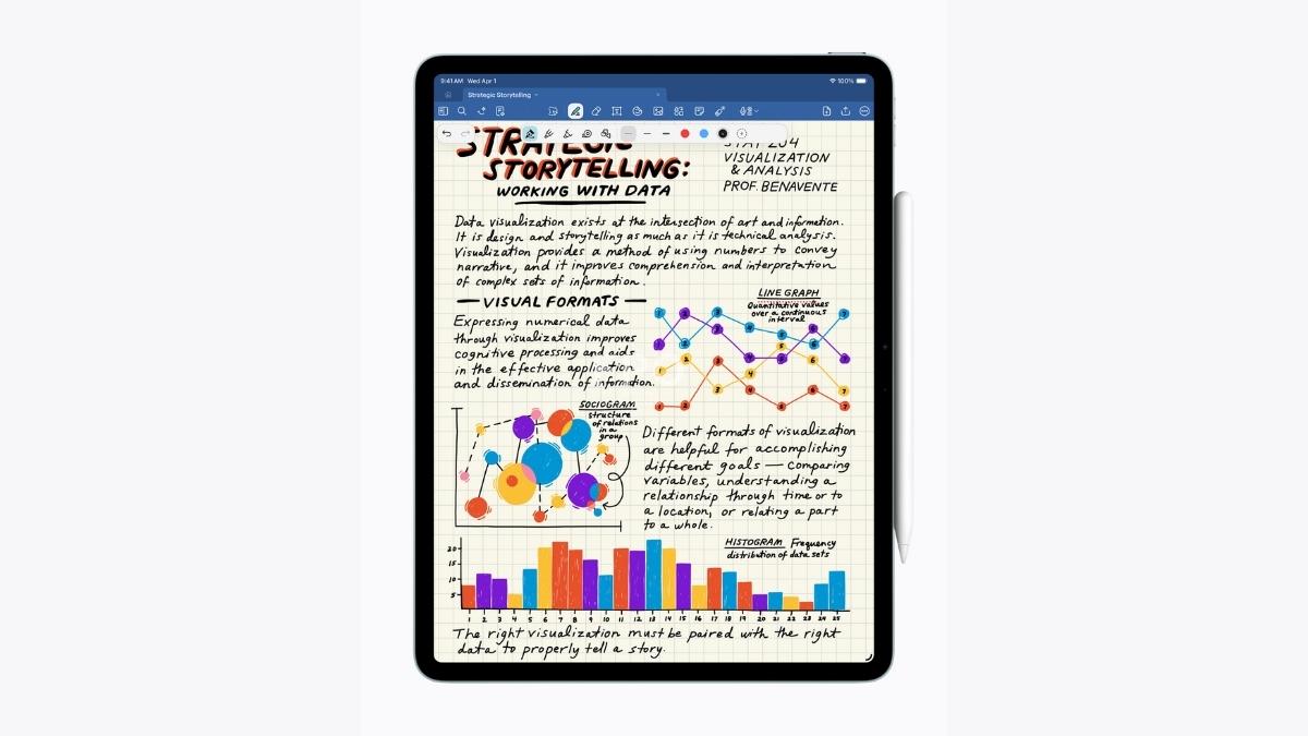 C&aacute;c t&aacute;c vụ h&agrave;ng ng&agrave;y sử dụng tr&iacute; tuệ nh&acirc;n tạo tr&ecirc;n iPad Air M4