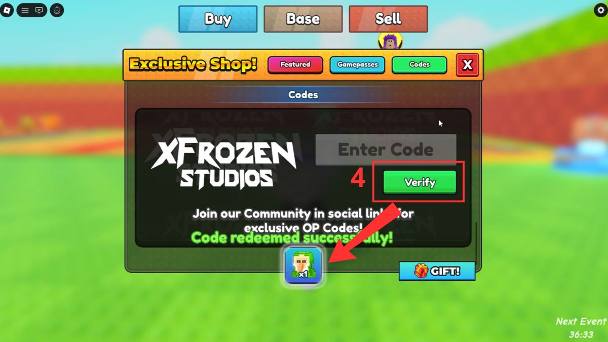 Nhấn Verify để xác nhận và nhận thưởng ngay