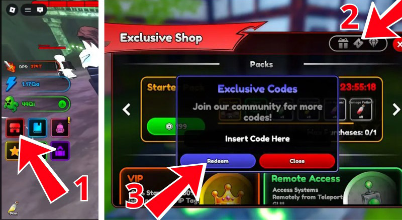 Cách nhập code Anime Ghosts 