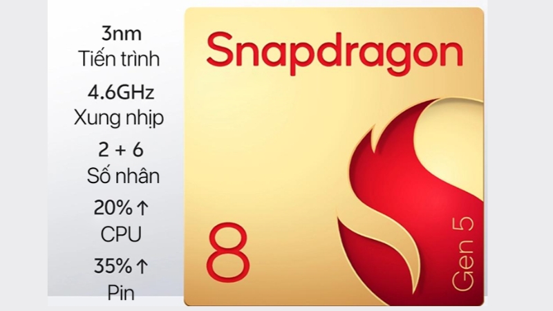 Cả 2 đều d&ugrave;ng chip Snapdragon 8 Elite Gen 5