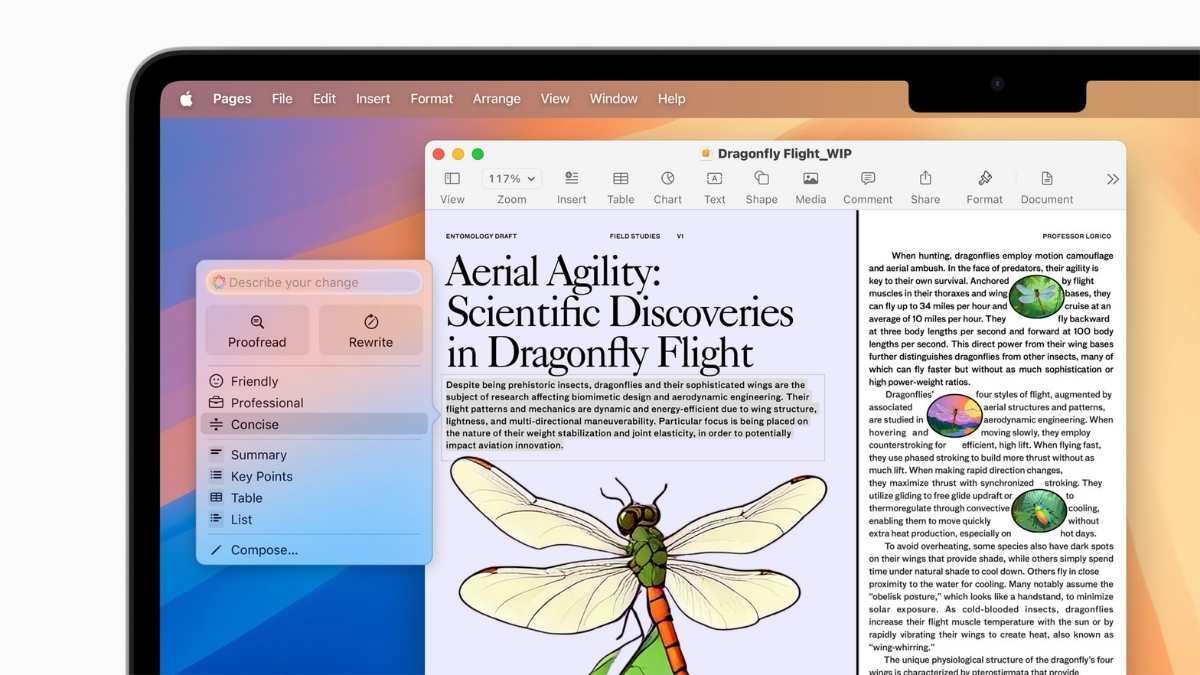 Tính năng AI trên MacBook Air Tính năng AI trên MacBook Air