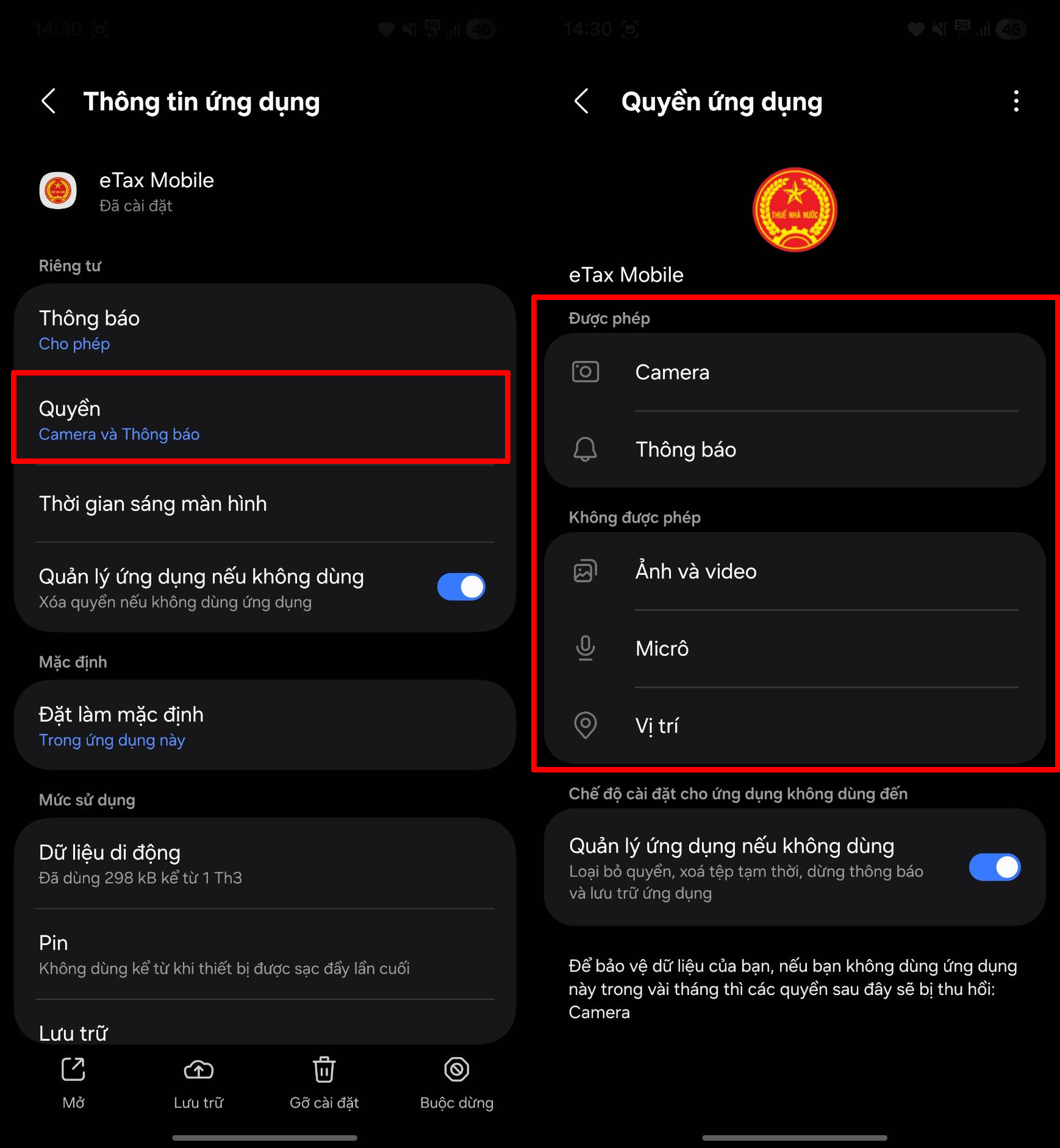 Cách khắc phục lỗi không xác định trên eTax Mobile